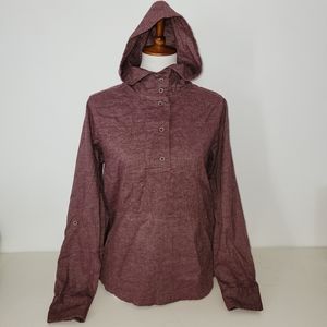 Prana women's quarter button top